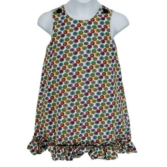 Boutique Beanstalk Originals Girl's Polka Dot Jumper Dress 70/80'S Vibe Size 6 - Picture 2 of 6